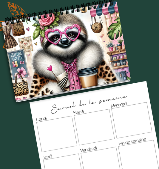 Planificateur hebdomadaire Chic paresseux