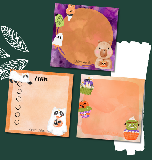 Bloc-Notes Halloween Watercolor