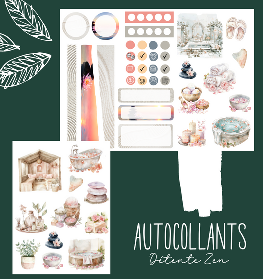 Autocollants Détente zen