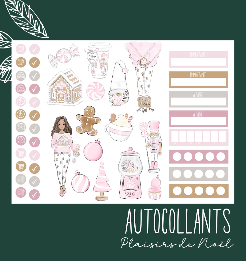 Autocollants Plaisirs de Noël