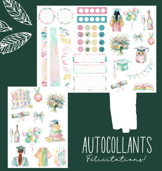 Autocollants Félicitations!