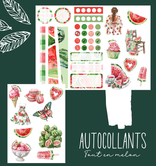 Autocollants Tout en melon