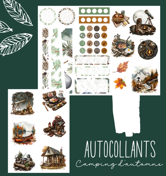 Autocollants Camping d'automne