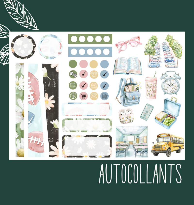 Autocollants Rentrée scolaire