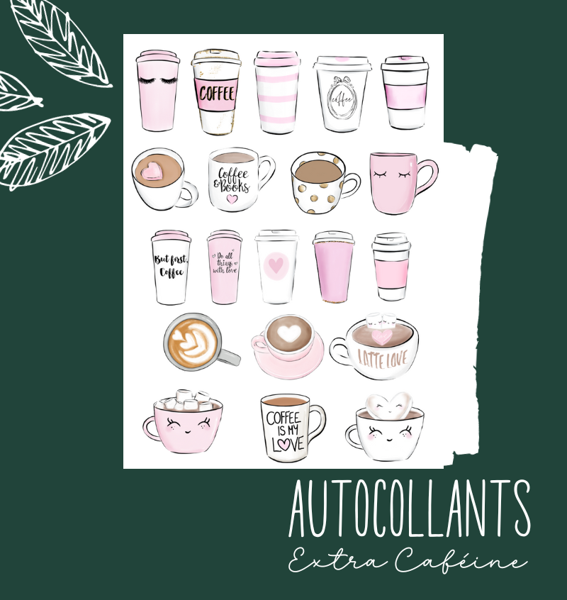 Autocollants Caféine