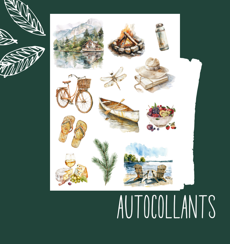 Autocollants Repos au chalet