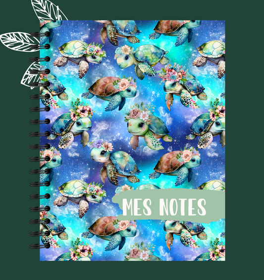 Cahier de notes Tortues