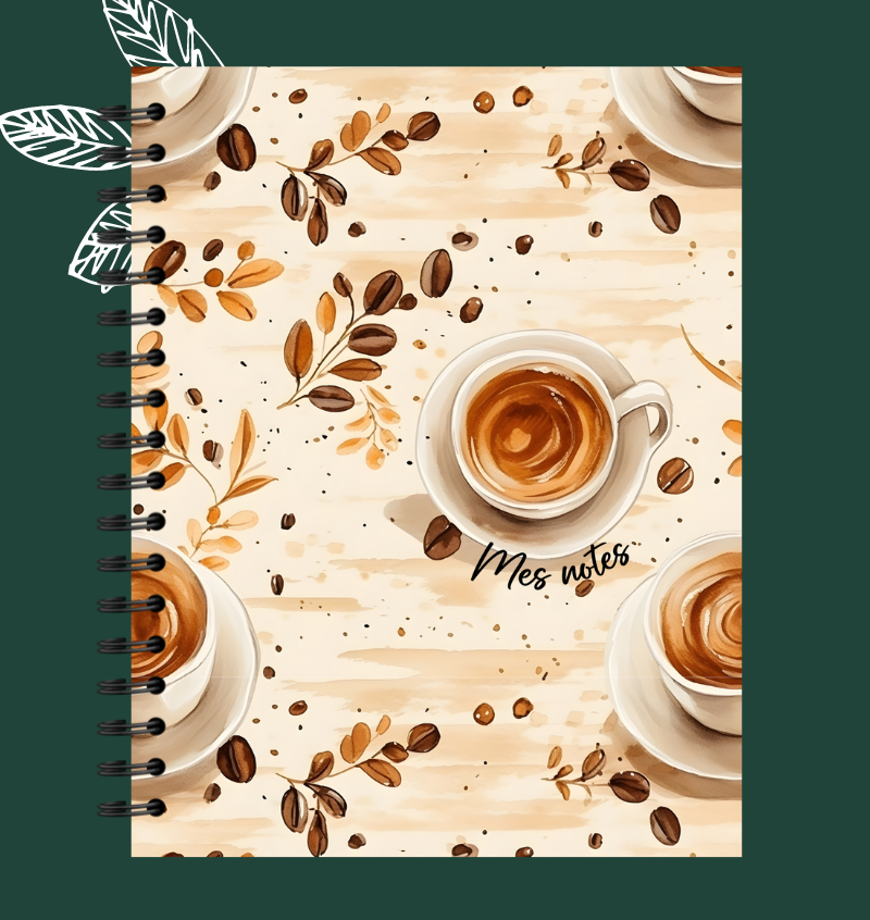 Cahier de notes Café au lait