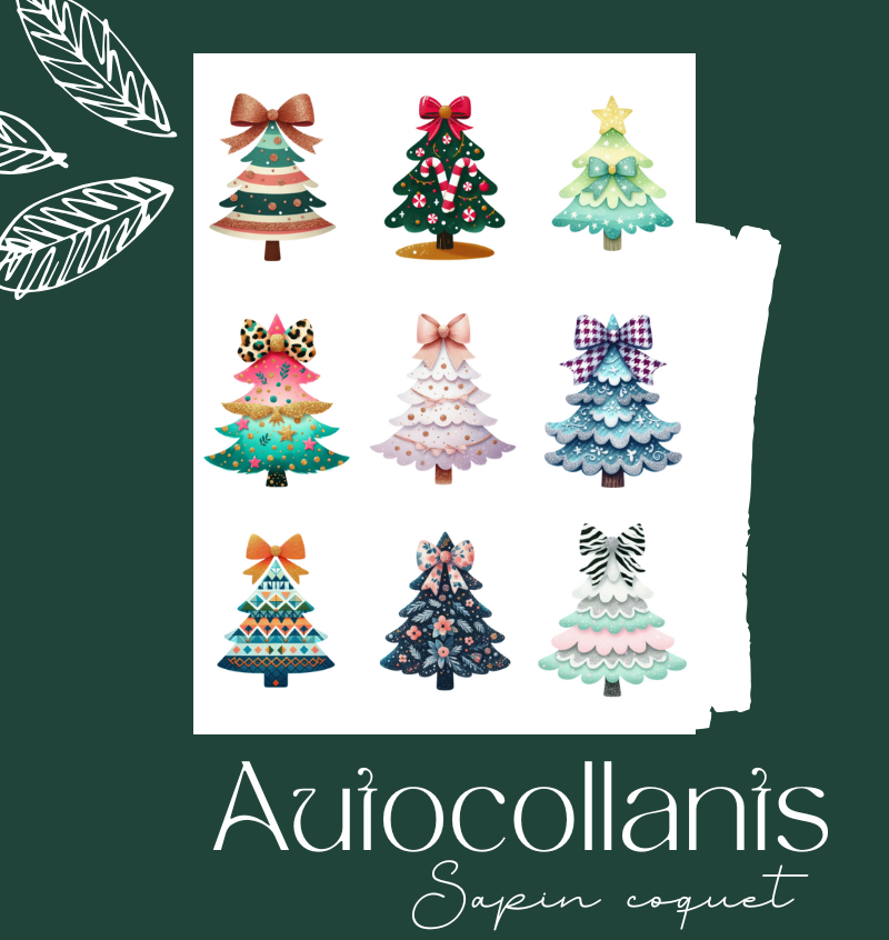 Autocollants Sapin coquet