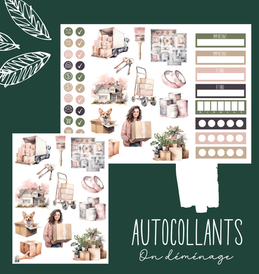 Autocollants On déménage