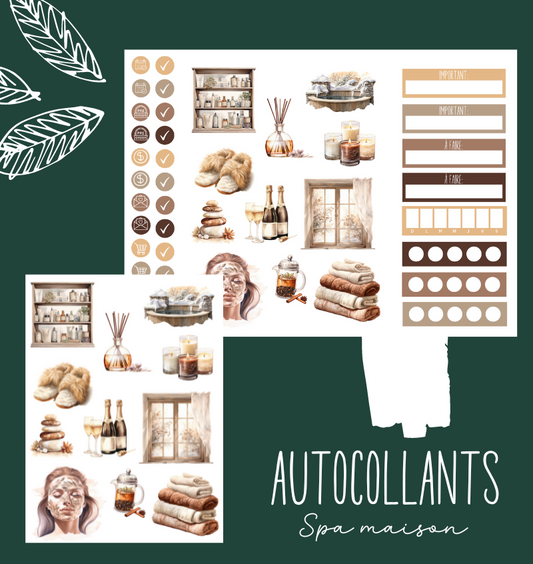 Autocollants Spa maison