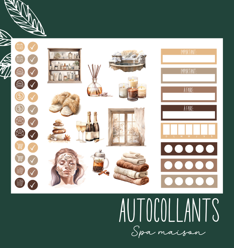Autocollants Spa maison