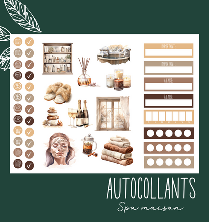 Autocollants Spa maison