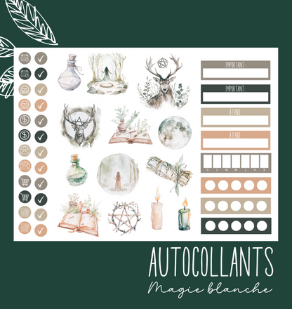 Autocollants Magie blanche
