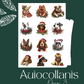 Autocollants Chiens de Noël
