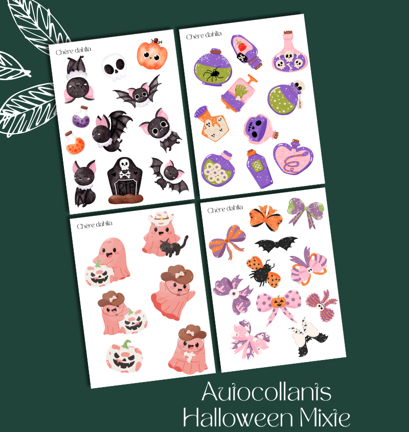Autocollants Halloween Mixte
