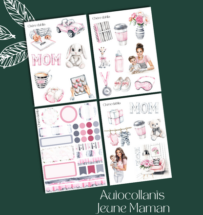 Autocollants Jeune maman