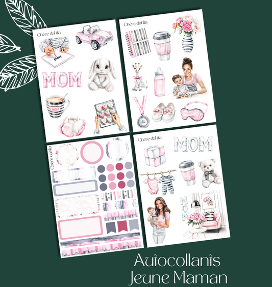 Autocollants Jeune maman