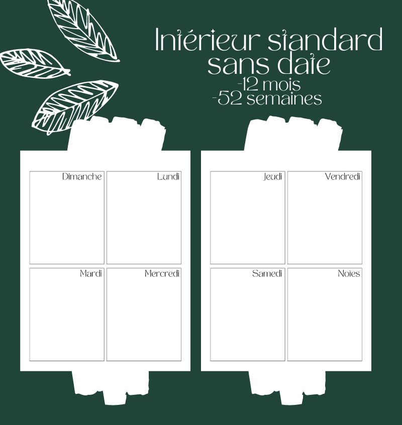 Agenda Classeur et extensions