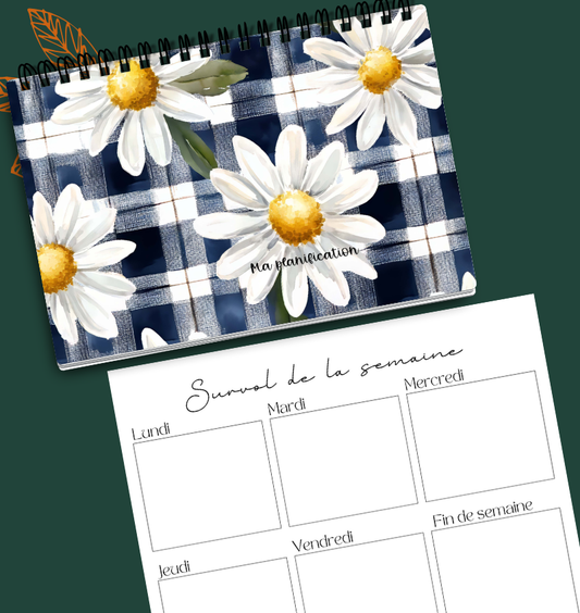 Planificateur hebdomadaire Fleuris