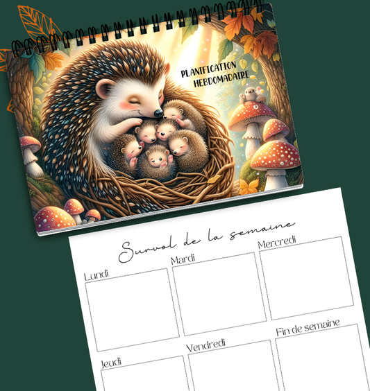 Planificateur hebdomadaire Petits Hérissons