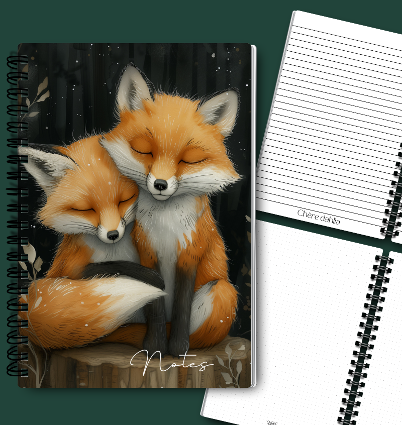 Cahier de notes Câlin d'animaux