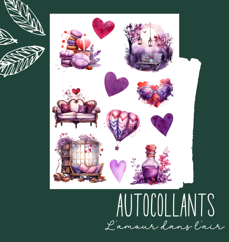 Autocollants L'amour dans l'air