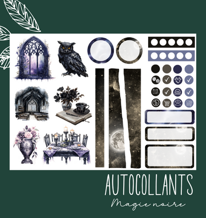 Autocollants Magie noire