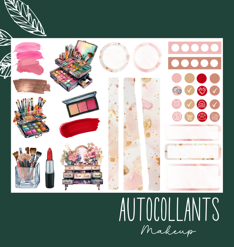 Autocollants Makeup