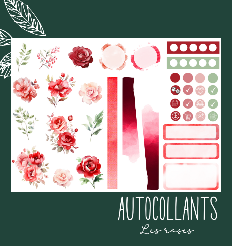 Autocollants Les roses
