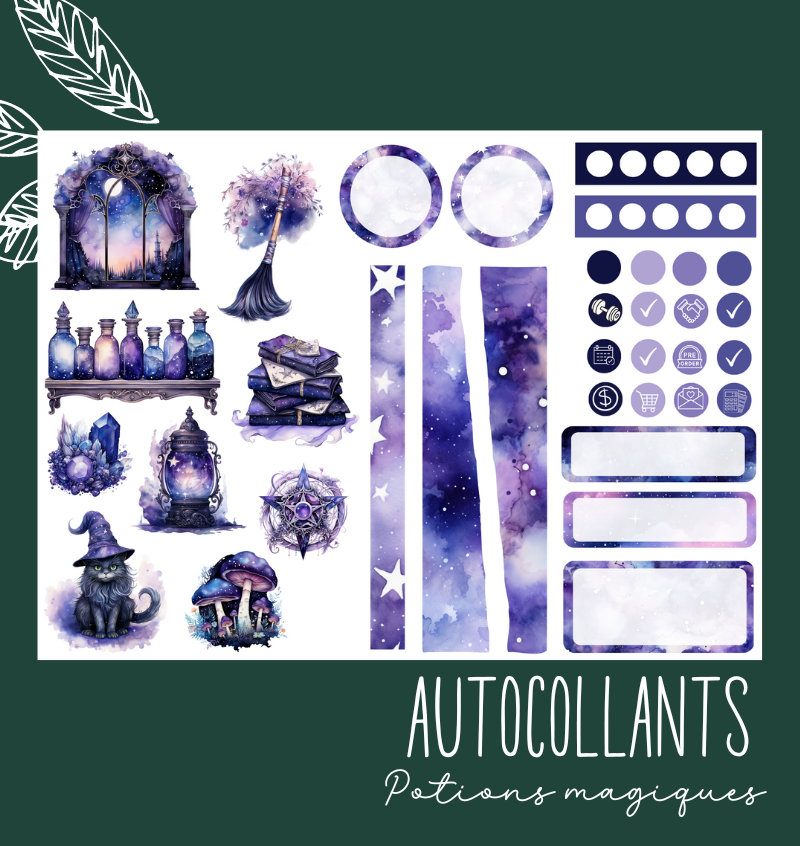 Autocollants Potions magiques