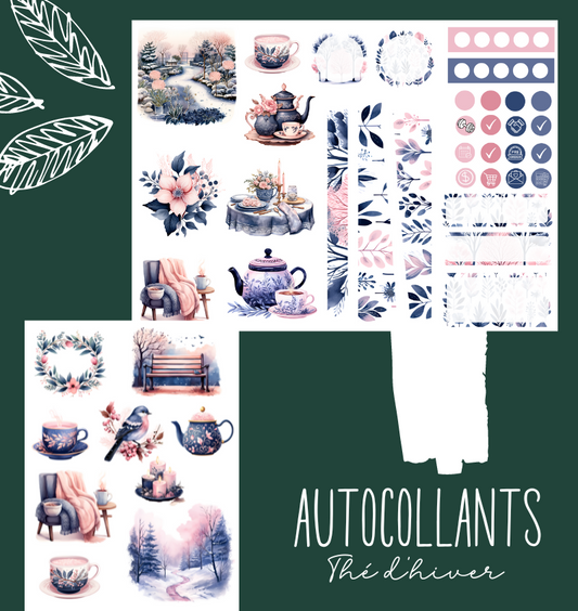 Autocollants Thé d'Hiver
