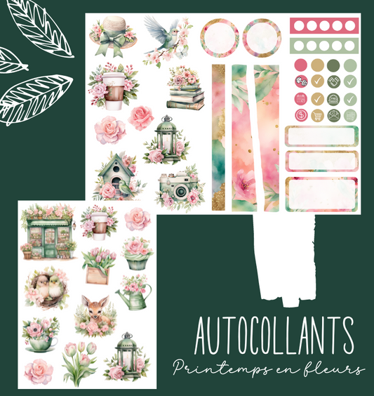 Autocollants Printemps en fleurs