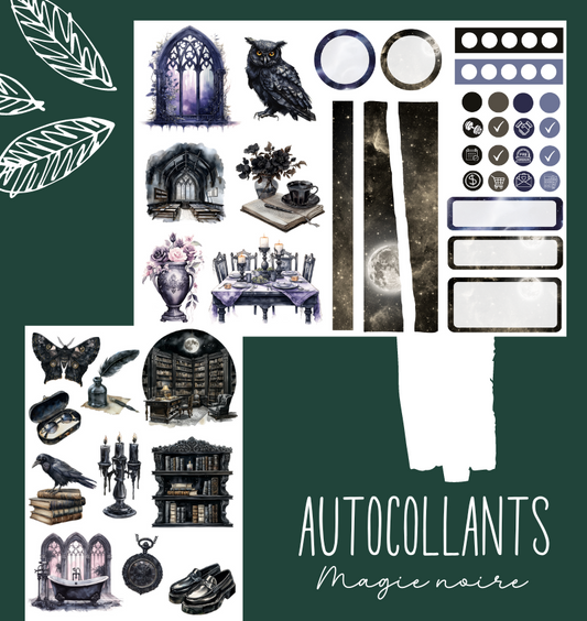 Autocollants Magie noire