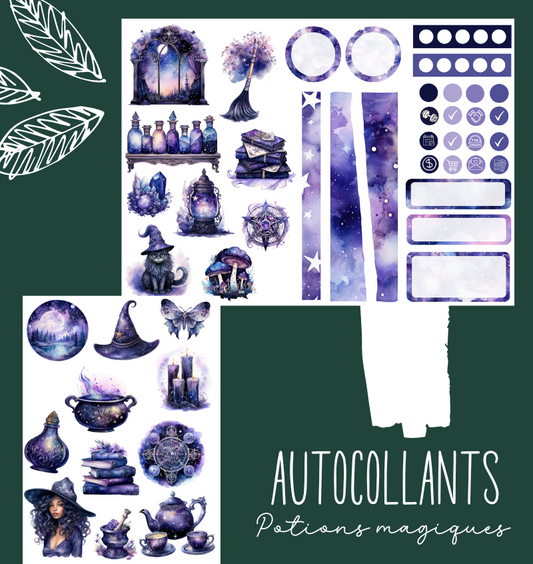 Autocollants Potions magiques