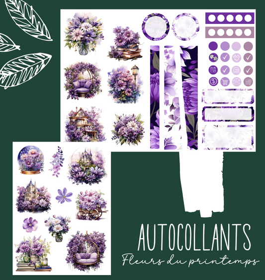 Autocollants Fleurs du printemps