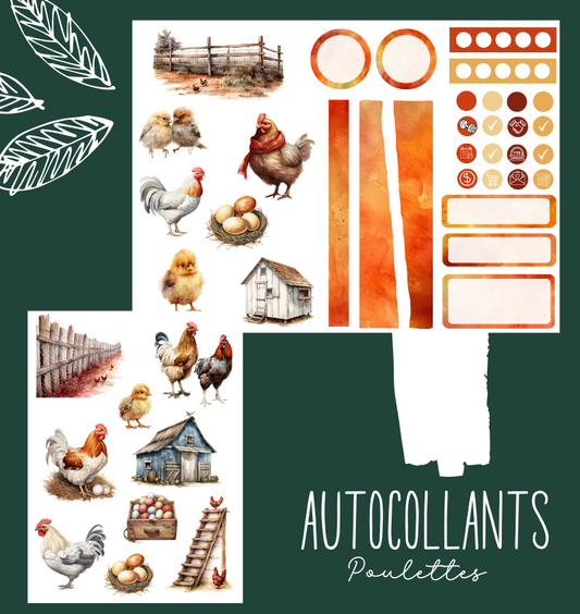 Autocollants Poulettes
