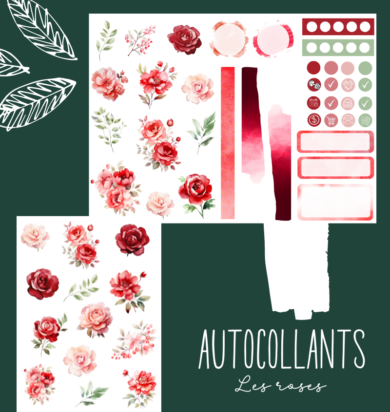 Autocollants Les roses