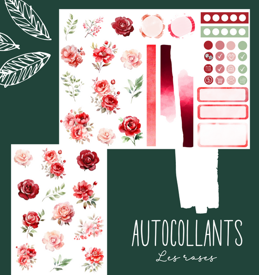 Autocollants Les roses