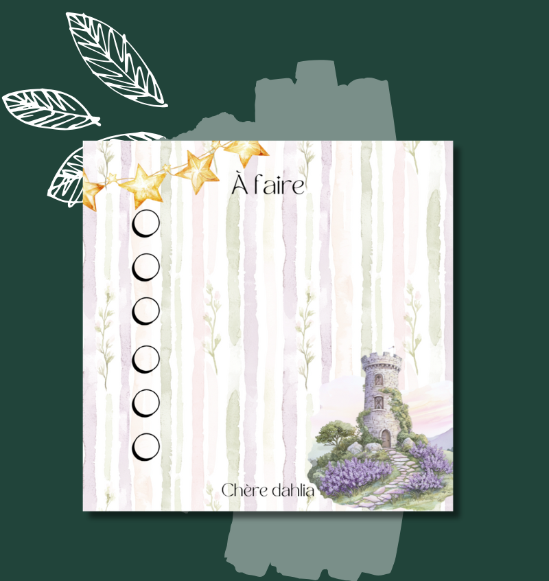 Bloc-Notes Princesse dans la tour
