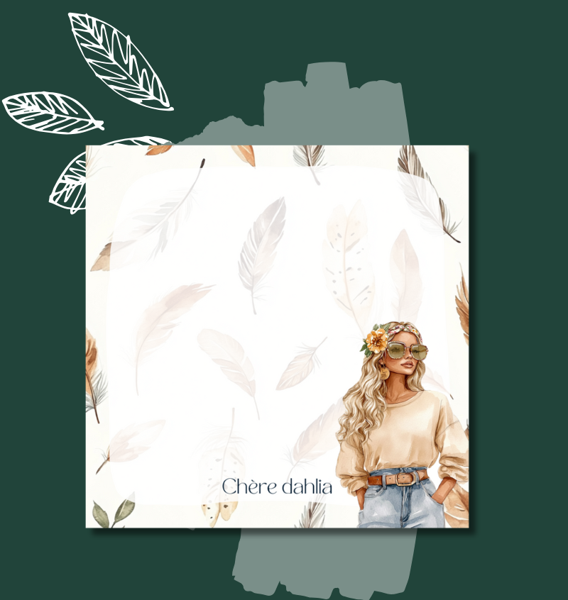 Bloc-Notes Boho girl