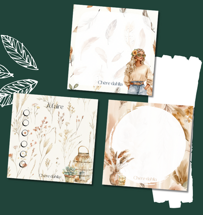 Bloc-Notes Boho girl