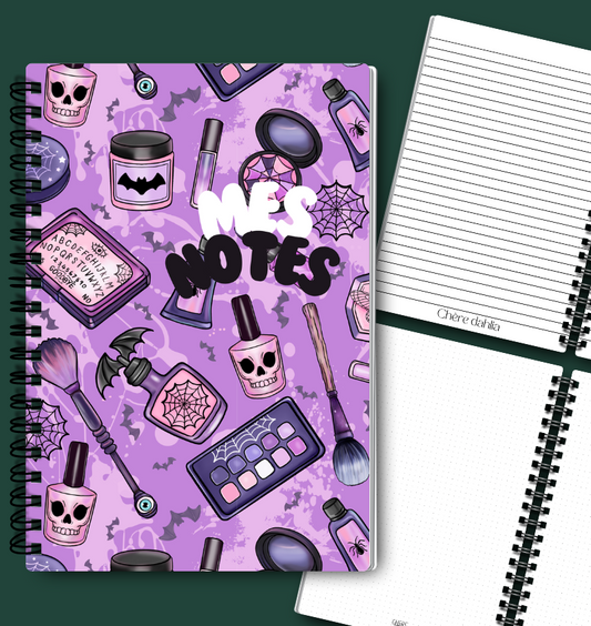 Cahier de notes Halloween Make up